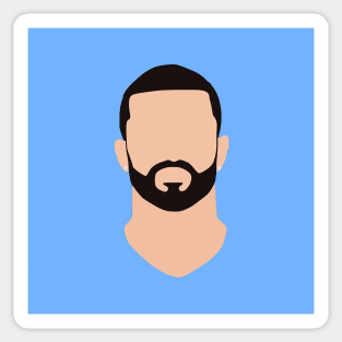 Kyle Walker Minimalistic Face Art Sticker